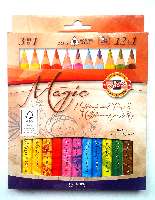 SZÍNES CERUZA 13 DB-OS VARÁZS KOH-I-NOOR, 3408/13 HÁROMSZÖGLETŰ, MAGIC