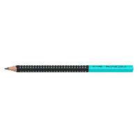 CERUZA FABER CASTELL, GRIP JUMBÓ, KÉTTÓNUSÚ, FEKETE/TÜRKIZ
