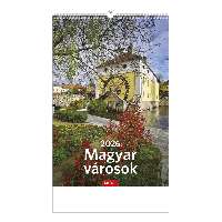 FALINAPTÁR 2026 T094-16A, 220 MM X 325 MM, MAGYAR VÁROSOK