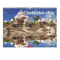 FALINAPTÁR 2026 T093-18F, 420 MM X 310 MM, CSODÁLATOS VILÁG