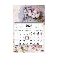 SPEDITŐRNAPTÁR 2026 T081-014, 1 TÖMBBŐL 3 HAVI, 315X852 MM, VIRÁGOK