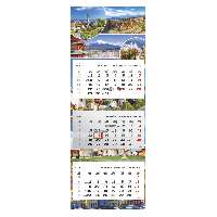 SPEDITŐRNAPTÁR 2026 T080-015, 3 TÖMBBŐL 3 HAVI, 315 MM X 852 MM, TÁJAK