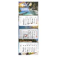 SPEDITŐRNAPTÁR 2026 T080-016, 3 TÖMBBŐL 3 HAVI, 315 MM X 852 MM, BEACH