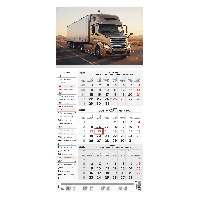 SPEDITŐRNAPTÁR 2026 T077-006, 1 TÖMBBŐL 3 HAVI, 290 MM X 628 MM, KAMION