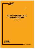 D.VV.1250/B FIZETŐVENDÉGL.VENDÉGKÖNYV, 16 OLDAL+BORÍTÓ, B/5