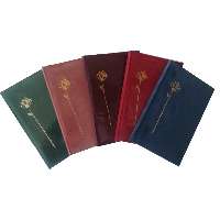 EMLÉKKÖNYV B/6, VELUR, ARANY DÍSZES