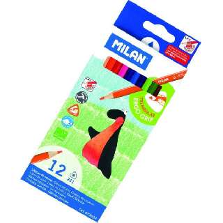 SZÍNES CERUZA, MILAN 12 DB-OS, HÁROMSZÖG, 0722312, 231