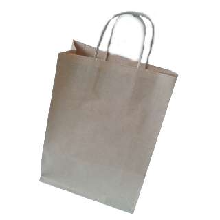 PAPÍRTÁSKA SODROTTFÜLES, 45X48, BARNA