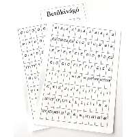 BETŰKIVÁGÓ, 2 DB-OS