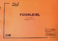 D.GÉPJÁRMŰ 17/V FUVARLEVÉL, 50X3 LAPOS, A/4
