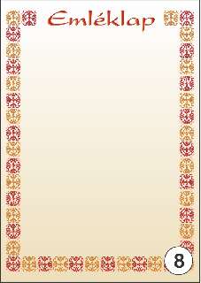 OKLEVÉL/EMLÉKLAP A/5 NYOMELL, A5-008