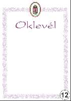 OKLEVÉL/EMLÉKLAP A/5 NYOMELL, A5-012