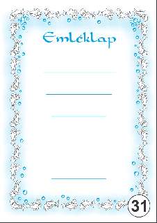 OKLEVÉL/EMLÉKLAP A/4 NYOMELL, A4-031