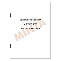 C.3337-11 VÉDŐOLTÁSI KÖNYV 14 ÉV FELETTI SZEMÉLY RÉSZÉRE IRKAFÜZÖTT FÜZET, A/6