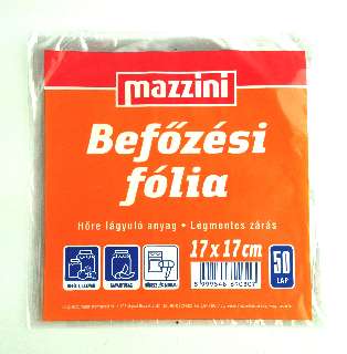 BEFŐZŐ FÓLIA 17X17CM 50DB/CS