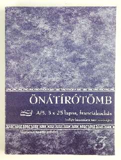 ÖNÁTÍRÓTÖMB A/5, 25x3 PÉLDÁNYOS, NYOMELL