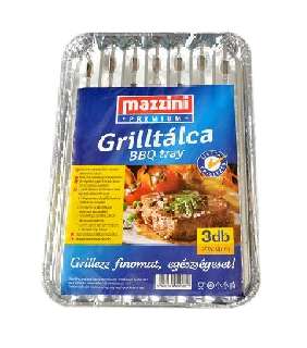GRILLTÁLCA 3DB/CSOMAG 34X23CM