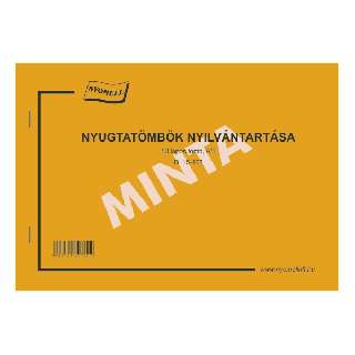 B.15-403 NYUGTATÖMBÖK NYILVÁNTARTÁSA 50 LAPOS, 70 G/M2 OFSZET, A/5
