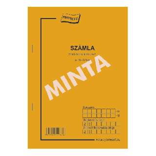 B.13-374/V SZÁMLATÖMB, 50X3 PÉLDÁNYOS, A/5