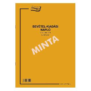 C.3410-57 BEVÉTEL-KIADÁSI NAPLÓ, A/4, 20 OLDALAS