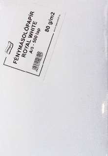 FÉNYMÁSOLÓPAPÍR A/5, 80 GR, 500 ÍV/CSOMAG
