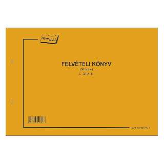 C.3354-10 FELVÉTELI KÖNYV, FEKVŐ, 50 LAPOS, A/4