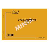 E.224/F ÚTNYILVÁNTARTÁS A/5 FEKVŐ, 50 LAPOS, 1+0 SZÍN