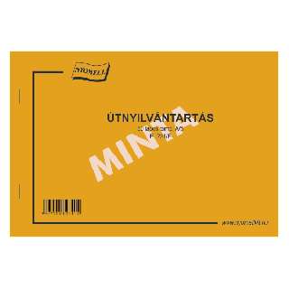 E.224/F ÚTNYILVÁNTARTÁS A/5 FEKVŐ, 50 LAPOS, 1+0 SZÍN