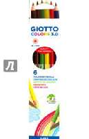 SZÍNES CERUZA GIOTTO/FILA 6 DB-OS, 0,3 MM HEGYVASTAGSÁG