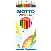 SZÍNES CERUZA GIOTTO/FILA 12 DB-OS, 0,3 MM HEGYVASTAGSÁG