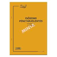 B.13-20/UJ IDŐSZAKI PÉNZTÁRJELENTÉS, 25X2 PÉLDÁNYOS, A/4