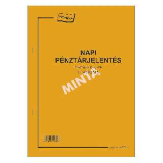 B.13-24/UJ NAPI PÉNZTÁRJELENTÉS A/4, ÁLLÓ, 25*2 L