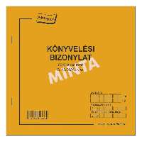 B.13-503/V KÖNYVELÉSI BIZONYLAT 1 ÉRTÉKOSZLOP 16 SOROS, 200*210 MM