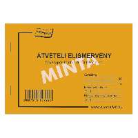 B.13-67/V NYUGTA BEFIZETÉSRŐL (ÁTVÉTELI ELISMERVÉNY), FEKVŐ, 50X3 PÉLDÁNYOS, A/6