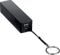 TÖLTŐ POWER BANK UNIVERZÁLIS KÜLSŐ AKKU MÜANYAG USB/MINI, 2000mAh, FEKETE