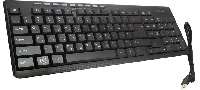 BILLENTYŰZET SILVERLINE KB-MM818, MULTIMÉDIÁS, FEKETE
