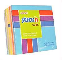 JEGYZETTÖMB ÖNTAPADÓ NEON KÉK MIX, 76X76MM, 400 LAP