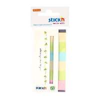 OLDALJELÖLŐ PAPÍR, ÚJRAHASZN. MIX, 45X15MM, 6X30 LAP