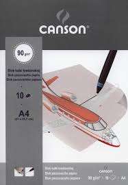 PAUSZ CANSON, BLOKK A/4 90 GR, 10 ÍV/CSOMAG