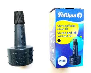 BÉLYEGZŐFESTÉK PELIKÁN 28 ML, FEKETE