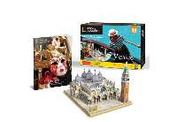 JÁTÉK PUZZLE, 3D,CITY TRAV., 107 DB-OS, VELENCE