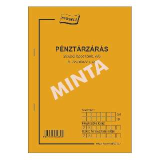 B.22-26/A/V PÉNZTÁRZÁRÁS, 25X2X2 PÉLDÁNY, ÁLLÓ, A/5