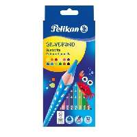 SZÍNES CERUZA, PELIKÁN, 12 DB-OS,SILVERINO