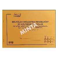 B.18-70/ÚJ/V KIKÜLDETÉSI RENDELVÉNY, FEKVŐ 25*2, A/4
