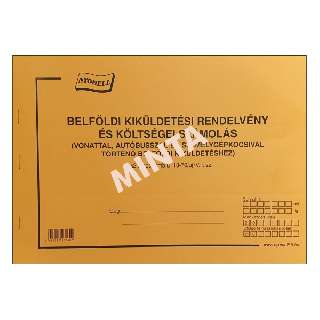 B.18-70/ÚJ/V KIKÜLDETÉSI RENDELVÉNY, FEKVŐ 25*2, A/4