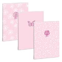 FÜZET A/4, VONALAS 40 LAPOS, SOFT TOUCH PINK SPRING