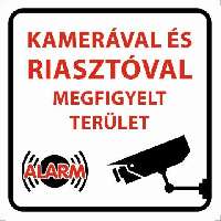 MATRICA KAMERÁVAL ÉS RIASZTÓVAL MEGFIGYELT TERÜLET, 10X10