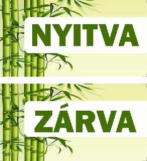 TÁBLA NYITVA-ZÁRVA 1, 20X10