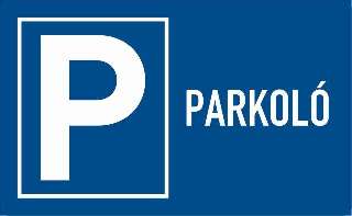 TÁBLA PARKOLÓ, 25X15
