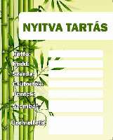 TÁBLA NYITVATARTÁS 1, 20X25